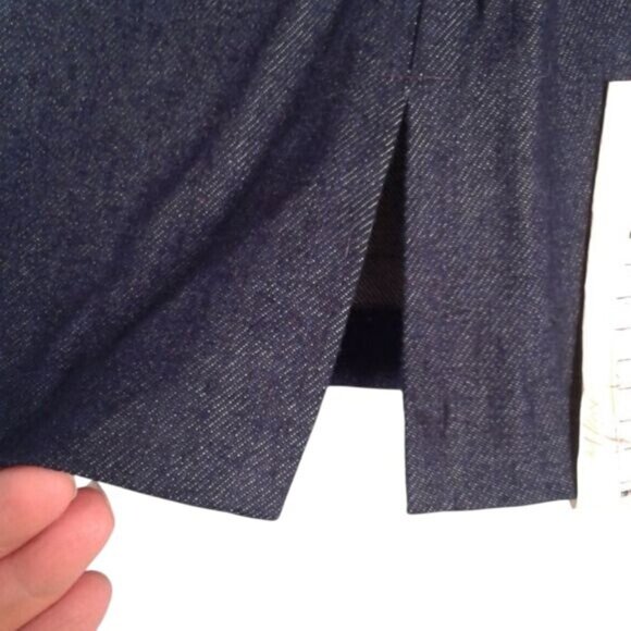 We're It Size 4 6X Skirt Straight Embroidery Floral Trim Blue Denim Jean NEW - Picture 4 of 6